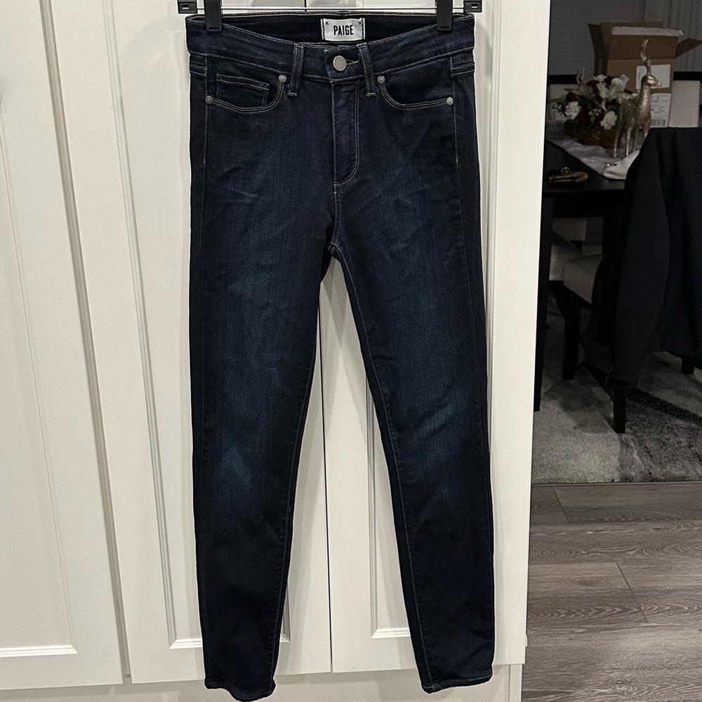 Paige dark blue jeans